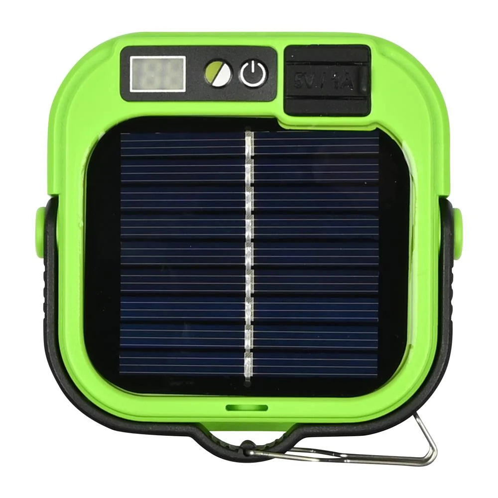 Campinglamp solar met powerbank