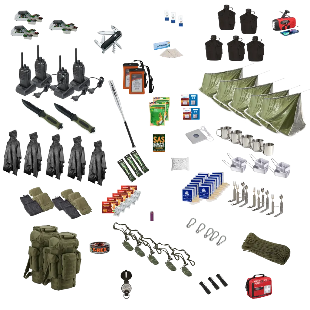 5 - persoons Defense Pack voor 3 dagen - noodpakket