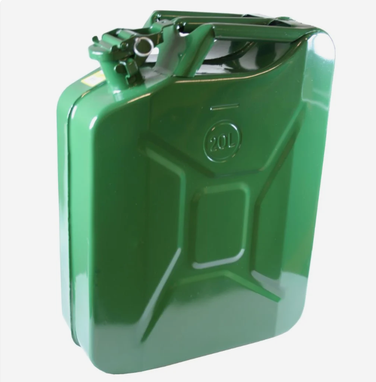 Jerrycan 20 ltr metaal