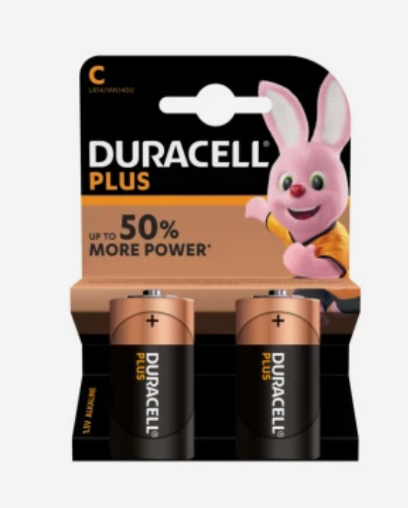 Duracell plus C (LR14/MN1400) duralock 2 dlg