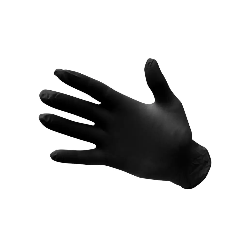 Nitril wegwerphandschoenen – Zwart – Maat L (100 stuks)