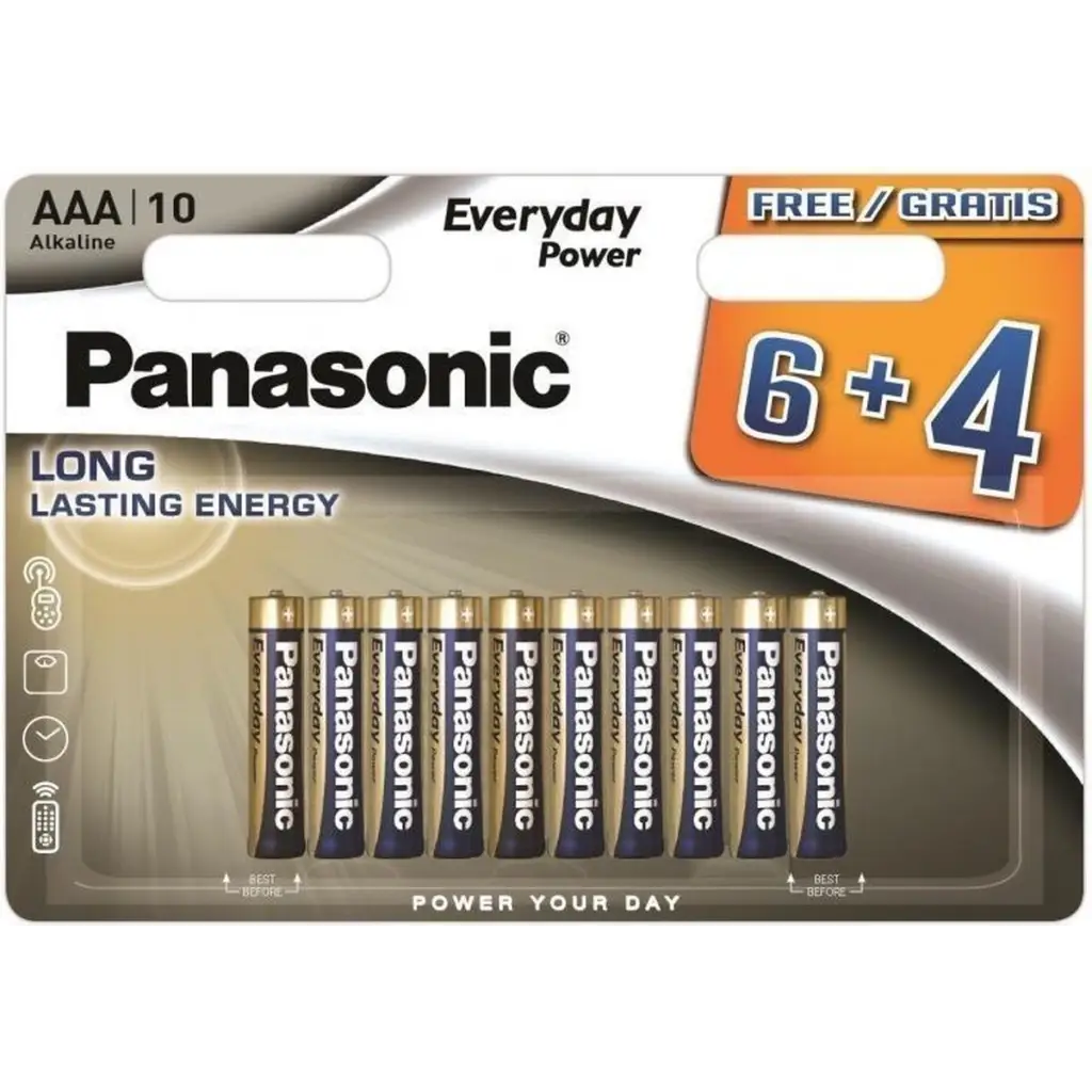 Panasonic Alkaline Everyday Power LR03/AAA - 10 Stuks