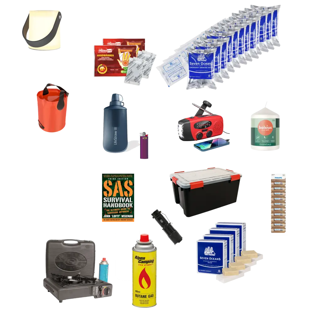 🎄 Een noodpakket als kerstpakket — praktisch origineel en betekenisvol