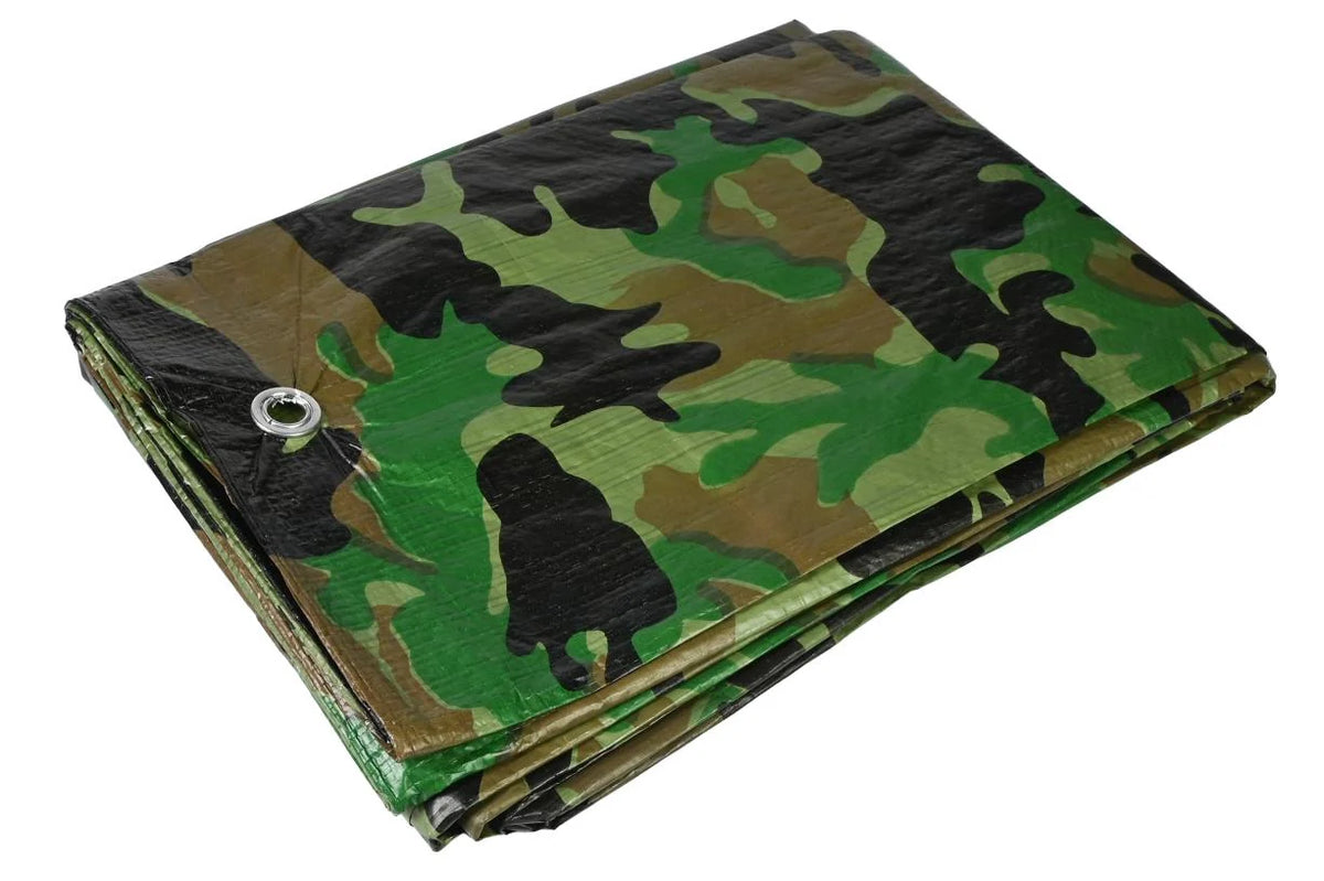 Dekzeil 6 x 8 mtr army zwaar