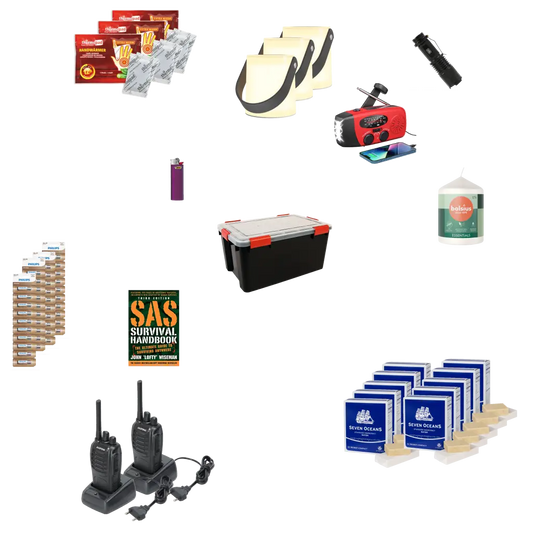 3-persoons Blackout Pack voor 3 dagen (incl. walkie talkies) - noodpakket