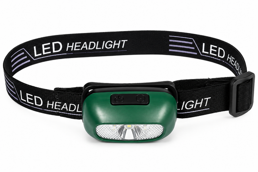 Hoofdlamp met sensor + oplaadbaar