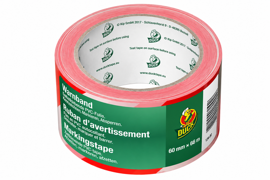 Ruban de marquage rouge/blanc 60 mm x 66 m