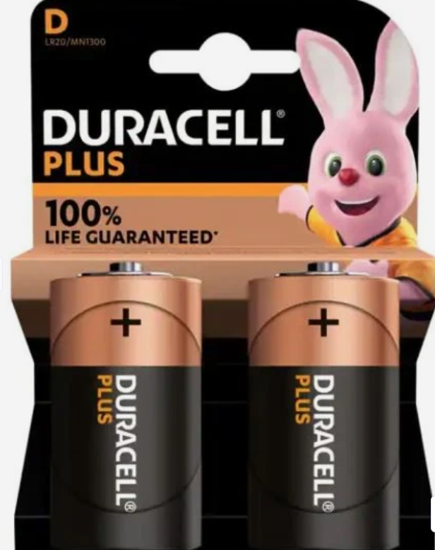 Duracell plus D (LR20/MN1300) duralock 2 dlg