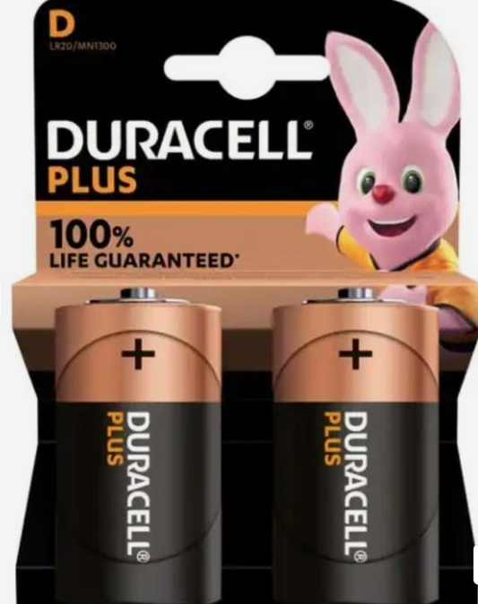 Duracell plus D (LR20/MN1300) duralock 2 dlg