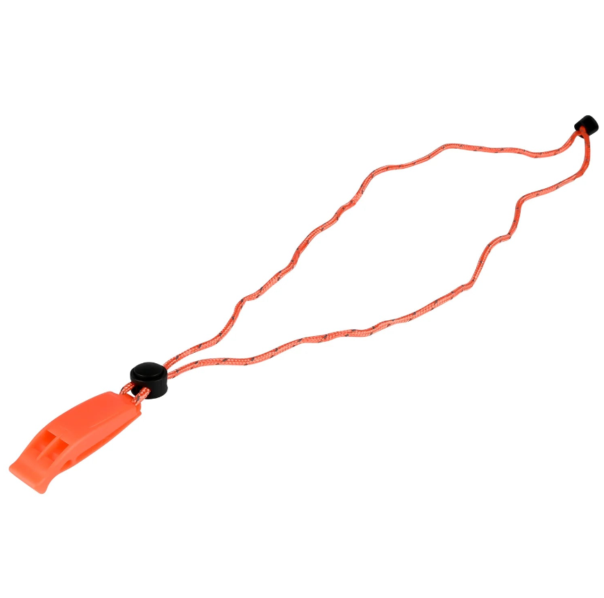 Notfallpfeife, Orange, 100 dB, Unverzichtbar für Survival, Trekking und Notfälle