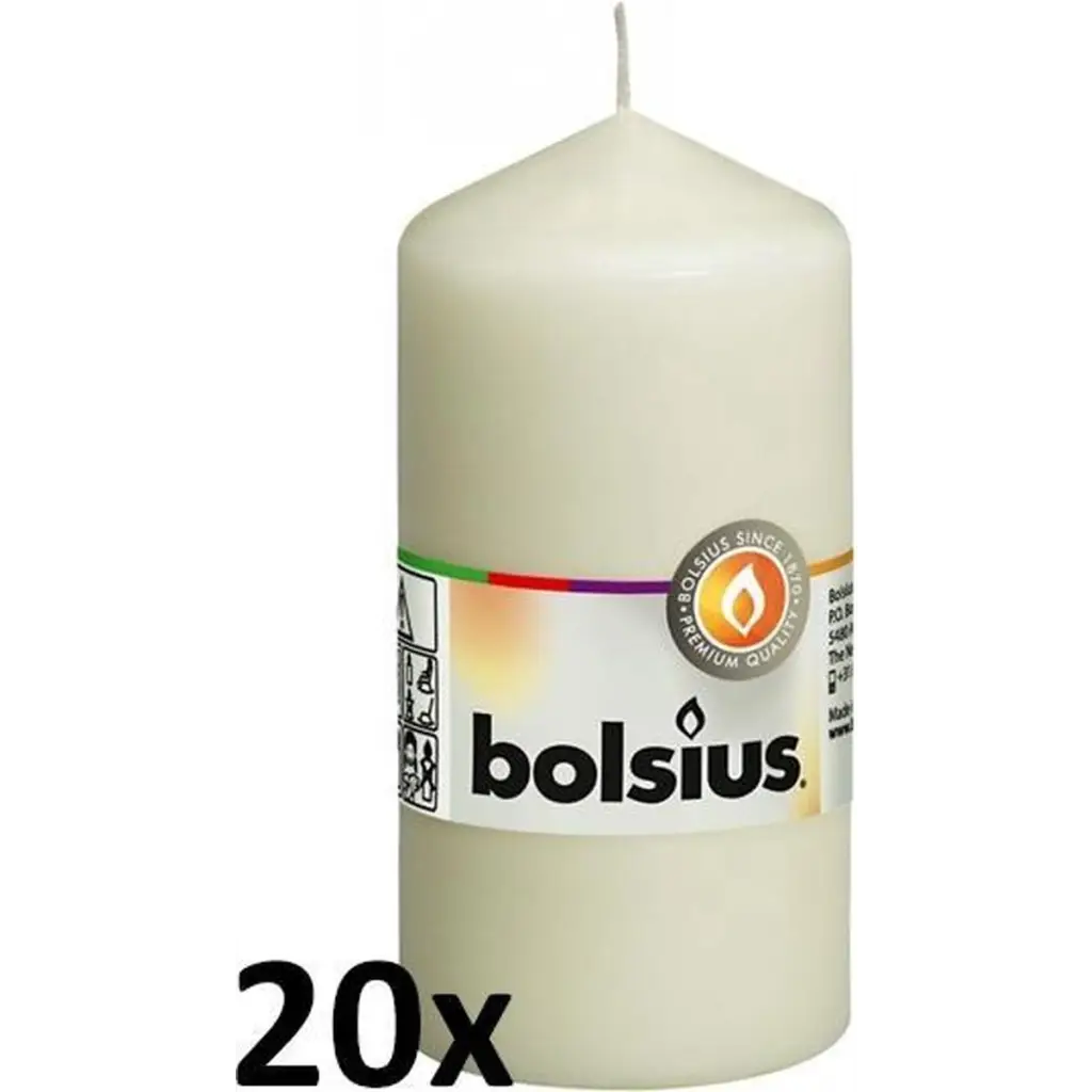Bolsius stompkaars 100/50 wit