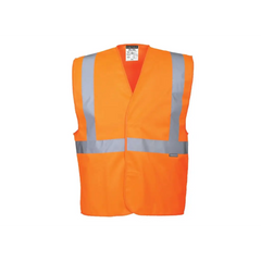 Hi-Vis Band and Brace veiligheidsvest, maat L/XL, oranje, met ritssluiting