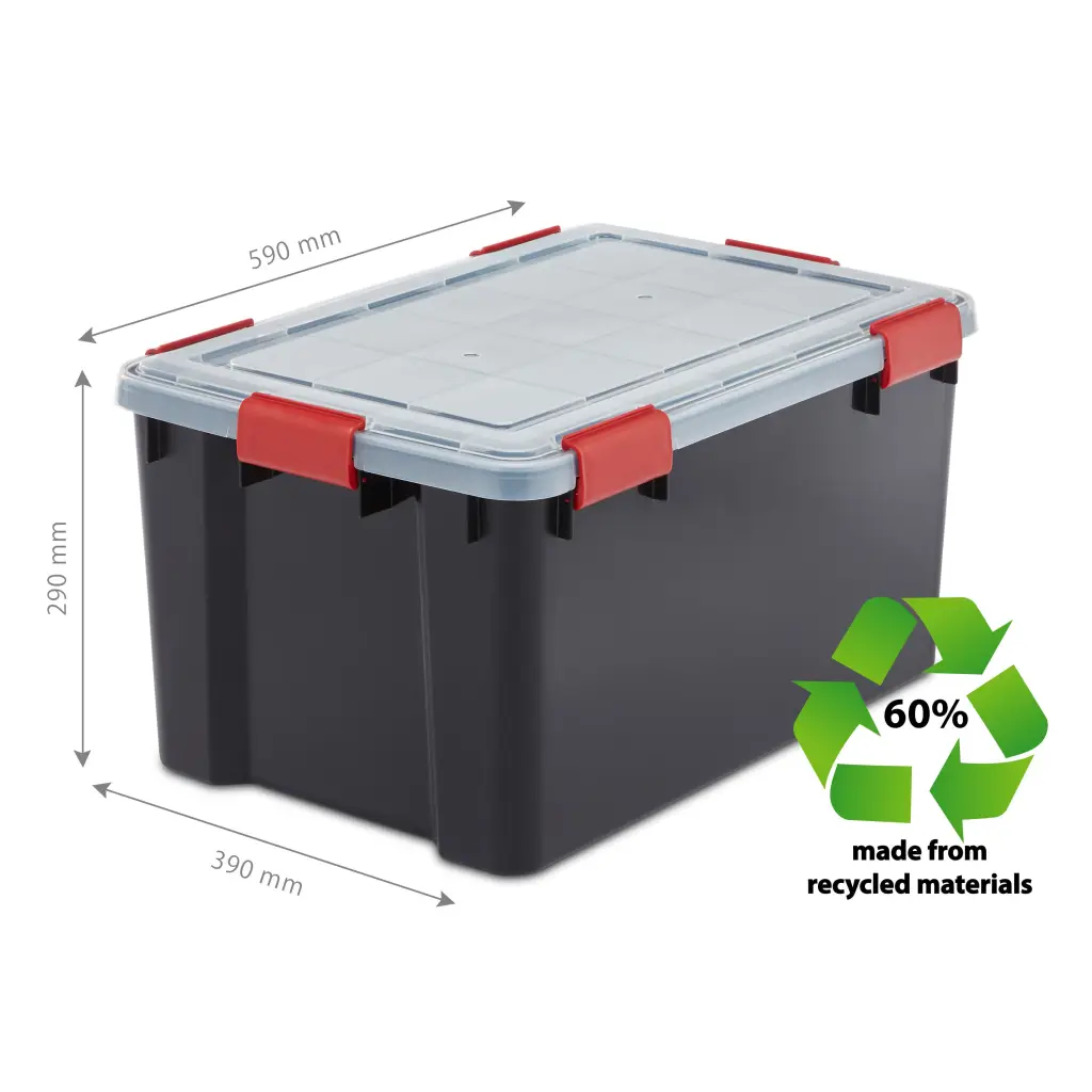 Boîte de rangement avec couvercle Sundis Clip'n store 5 L transparent Boîte de rangement avec couvercle Sundis Clip'n store 5 L transparent