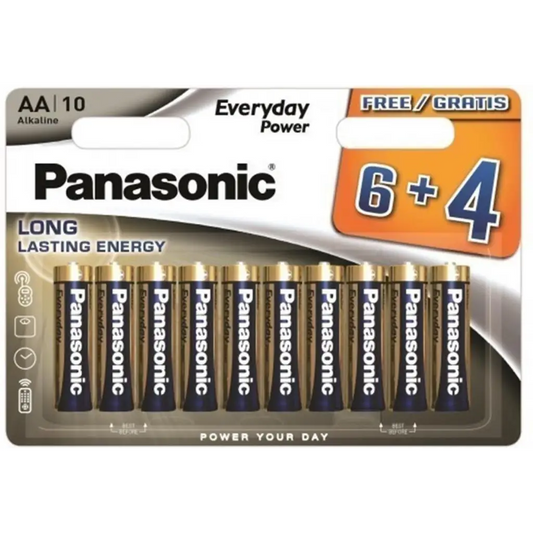 Panasonic Everyday Power AA/LR6 Alkaline Batterij 10 Stuks