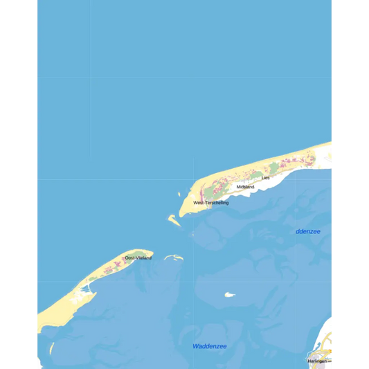 Topografische kaart 1:100.000 - 2 Harlingen kaarten