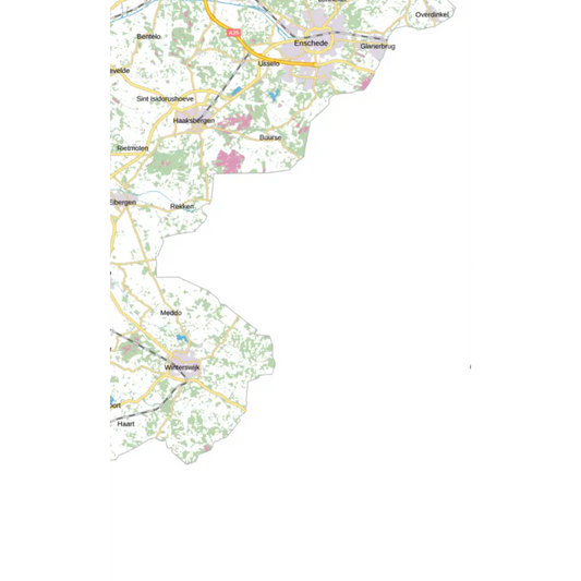 Topografische kaart 1:100.000 - 21 Enschede kaarten