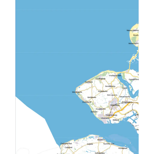 Topografische kaart 1:100.000 - 22 Middelburg kaarten