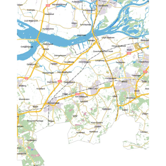 Topografische kaart 1:100.000 - 24 Breda kaarten