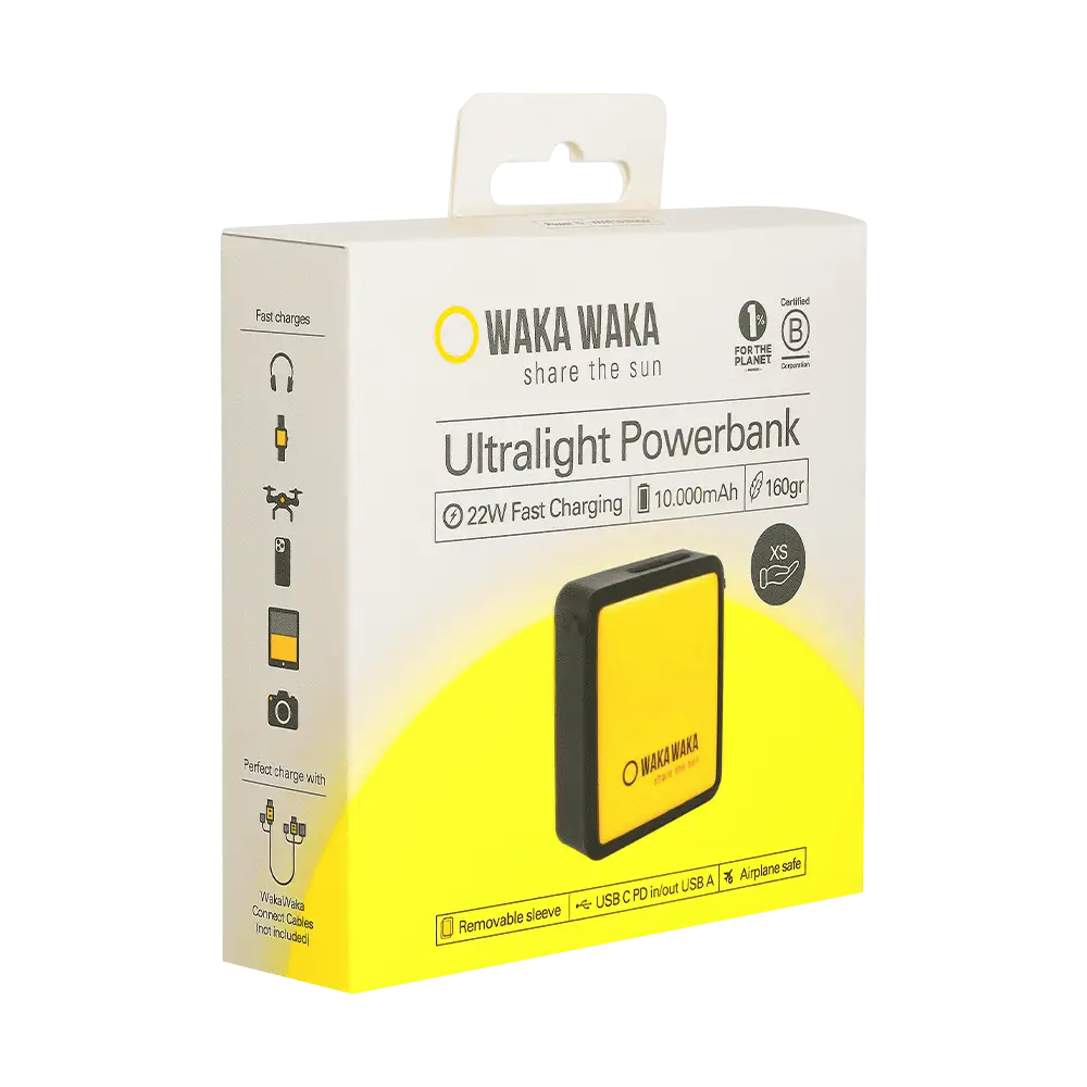 WakaWaka Power 10 Geel Energie en Elektronica
