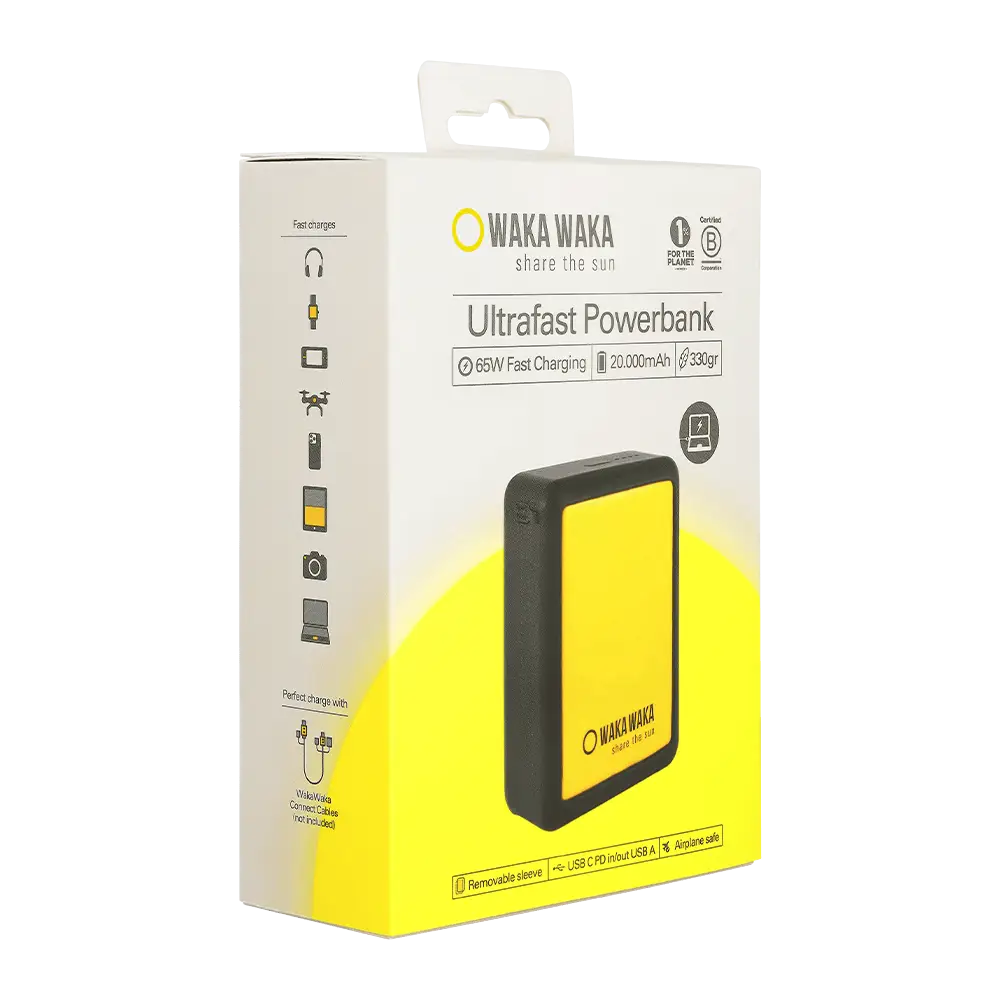 WakaWaka Power 20 Geel Energie en Elektronica